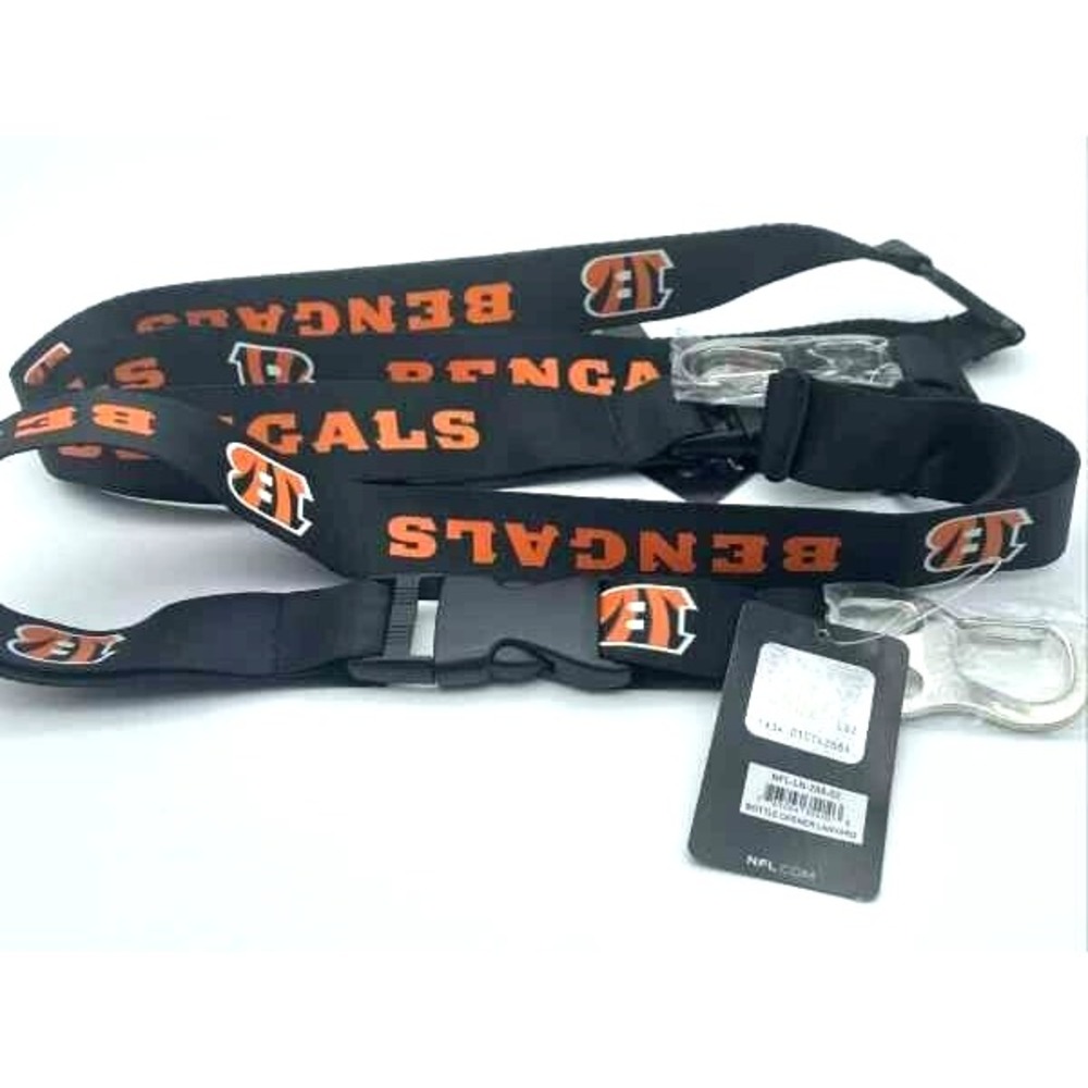 Cincinnati Bengals ID Lanyard Keychain Bottle Opener NFL Licensed Merchandise